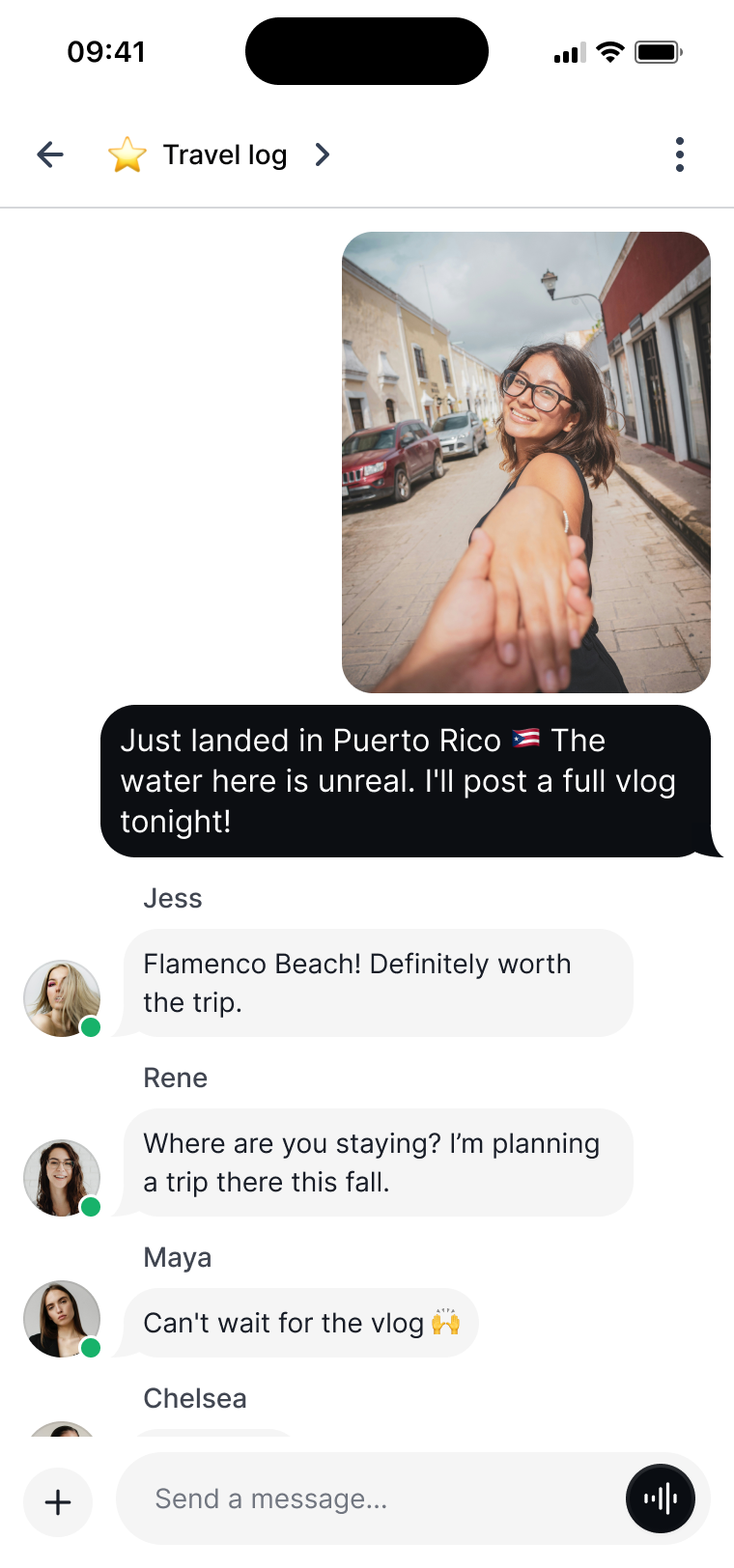 Blonde community conversation